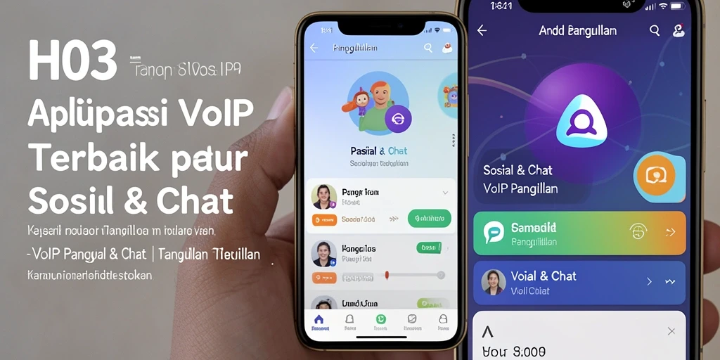 Antarmuka H03 yang intuitif dan fungsional untuk VoIP Panggilan.