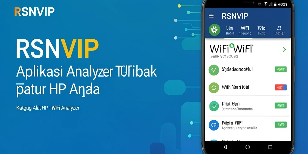 Antarmuka RSNVIP yang menampilkan analisis jaringan WiFi secara detail.